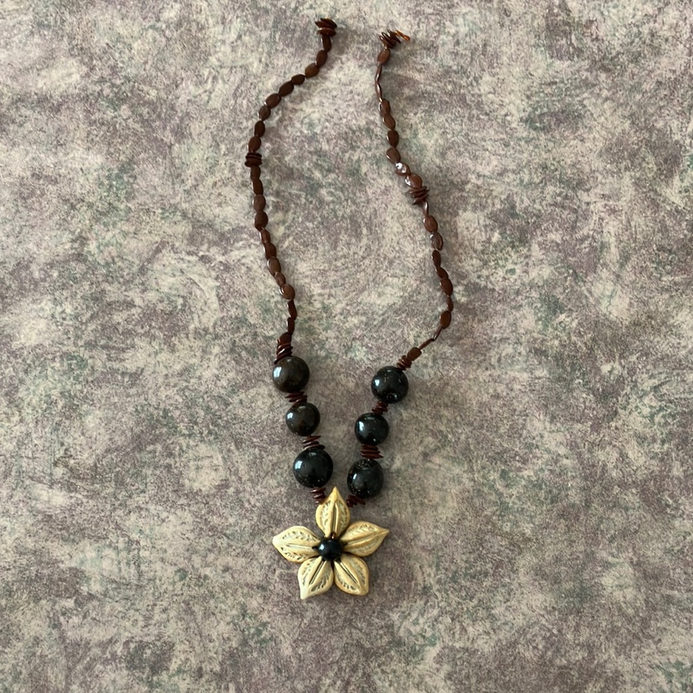 Boho Wooden Necklace